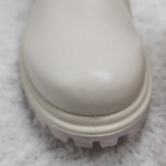 ECCO TREDTRAY COLOR LIMESTONE VELCRO STRAPS ZIPPER MOTO FASHION BOOT WOMEN'S 40 - Picture 7 of 16